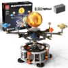 MOCBURIKU Solar System Building Set, Rotatable Space Toys for Kids, 1282Pcs