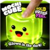 Mochi Cube - Glow in the Dark Big Squishy Fidget Toys - Stress Squishy Toy - Ice Cube Squeeze Squishys - Slow Rising Sensory Stress Cube