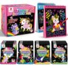 Mocoosy 24 Pack Scratch Art Party Favors for Kids Ages 4-8-12, Birthday Goodie Bag Stuffers, Rainbow Scratch Notebook Bulk, Coloring Books Art Craft Supplies Toddler Boy Girl Gifts Classroom Prizes