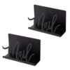 Modern Black Metal Mail Holder Modern Black Metal Mail Rack Holder Envelope Rack for Efficient Document Storage Document