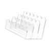 Modern Office Mail Sorter with 3 Compartments Compact Space Saving Design for Paperworks Organization Modern Office Tray