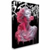 Modern Pop Art Street Graffiti Abstract Statue Framed Canvas Wall Art Ready to Hang Decor for Home Wall Decoration 24L X 16W