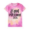 MODNTOGA Toddler Girl Boy Peace Out Pre-School Shirt 2026 Pre-School Graduation T-Shirt Last Day of School Summer Tee Tops (Purple Yellow-2026, 5-6 Years)