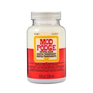 Mod Podge, Crystal Clear Gloss Glue, Sealer, and Finish, 8 fl oz