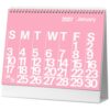 Moinchore 2027 Colorful Desk Calendar 10" x 7.5" Standing Flip Desktop Multicolor Calendar for Monthly Schedule Office Home School Gift Easy Organizing