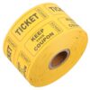 MOKKHNB Yellow Single Roll Raffle Tickets for Door Prize and Charity Auctions, Paper Material with Versatile Use to Enhance Social Interaction, for Prize Draw and Carnival Events