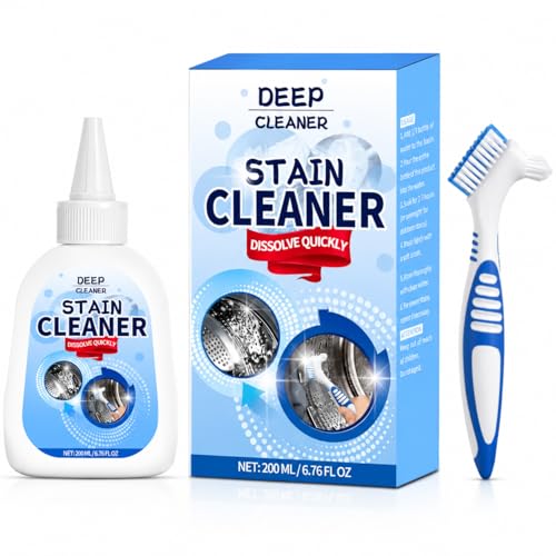 Mold Stain Remover Gel with Brush, Cleaning Gel for Bathroom Kitchen, Tile & Grout Cleaner, Shower Grime & Stain Cleaner, Sink, Seal & Wall Stain Cleaner, Multi Surface Household Cleaning Supplies