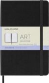 Moleskine Art Sketchbook, Hard Cover, Medium (4.5" x 7") Plain/Blank, Black, 88 Pages