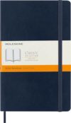 Moleskine Classic Notebook, Soft Cover, Large (5" x 8.25") Ruled/Lined, Sapphire Blue, 192 Pages