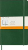 Moleskine Classic Notebook, Soft Cover, Large (5" x 8.25") Ruled/Lined, Myrtle Green, 192 Pages