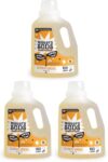 Molly's Suds Liquid Laundry Detergent | Clean Laundry Detergent Soap for Sensitive Skin | 2x Concentrated, High Efficiency (HE) | Citrus Grove - 100 Loads (Pack of 3)