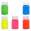 MOLUCKFU 5pcs Glow the Dark Pigment Powder Neon Fluorescent Paint for DIY Crafts and Nails, Long-lasting Plastic Luminous Paint, Easy to Apply for Halloween and Clubbing Events