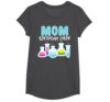 Mom Birthday Crew Science Theme Birthday Party Science T-Shirt, Girls, Dark Heather Grey, X-Small
