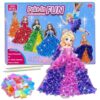 mom&myaboys Poke in Fun Art Kit for Kids DIY Princess Craft Set Birthday Gifts for Girls Ages4-8,Mess-Free Art for Children Fun Activity for Boys Old 3 4 5 6 7 8 9,Christmas Gift for Kid 3 Up
