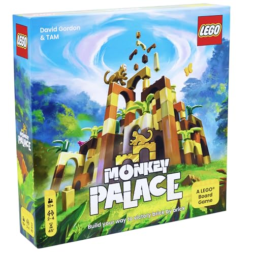 Monkey Palace - LEGO Board Game, Brick Building Strategy Board Game for Kids 8-12, Family Fun for Adults, LEGO Fun Toys for Kids & Families, 2-4 Players Ages 10+, 45 Minute Playtime