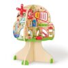 Monläurd® Montessori Wooden Tree Activity Center, Sensory Table & Busy Board for Toddlers 1-3, 4-Season Learning Activity Cube for Playroom & Daycare