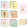 Monolike Day by Day Card, 119 The Flower - Mix 48 Mini Single cards, 24 envelopes Package