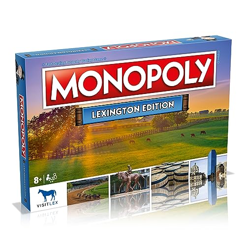 Monopoly Board Game Lexington Edition: 2-6 Players Family Board Games for Kids and Adults, Board Games for Kids 8 and up, for Kids and Adults, Ideal for Game Night