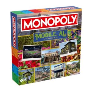 Monopoly Board Game – Mobile, AL Edition: 2-6 Players Family Board Games for Kids and Adults, Board Games for Kids 8 and Up, Great for Game Night