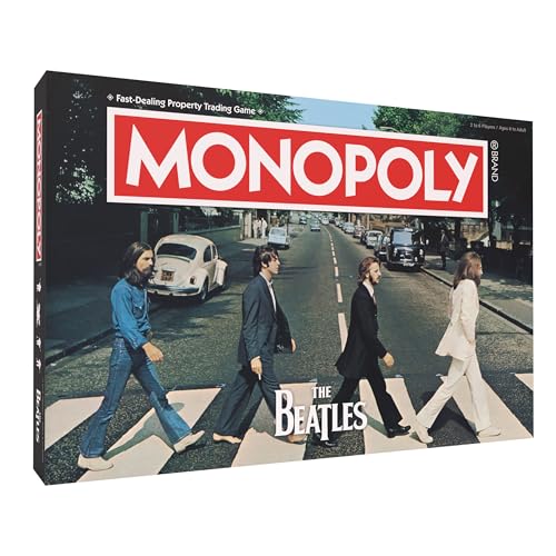 Monopoly: The Beatles, Play as Rocky Raccoon, Maxwell's Silver Hammer, I Am the Walrus & More, Officially Licensed Collectible Game Based on The Beatles Rock Band for 2-6 Players