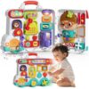 Montessori Busy Board Toys for 1 Year Old Boy, 1 Year Old Boy Birthday Gift, 54-in-1 English & Spanish Baby Busy Board Montessori Toys, Ideals 1st Birthday Gifts Boy, 1 Year Old Boy Toys Gifts