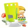 Montessori Kitchen Tools for Toddlers - 13PCS Kids Knife Set for Real Cooking, Child-Friendly Plastic Chef Set