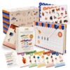 Montessori Phonics Set 20 Stages All-in-One Reusable Write & Wipe Activity Book with 73 Phonics Flash Cards Calm Early Learning Kit for Kids Ages 3–6