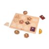 Montessori Toys for Toddlers 18M+, Wooden Shape Peg Puzzles for Kids 2 3 Years Old, Baby Puzzle Board with Knob & Classic Color, Preschool Educational Learning Toy‒Shape Sorter (12 Geometric Shapes)