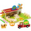 Montessori Wooden Farm Toys for Toddlers 1-3, Coin Sorting Color Shape Animal Matching Fine Motor Skills Toy, Cognitive Learning Educational Sensory Toy for 1 2 3 Year Old Boys Girls, Birthday Gift