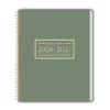 Monthly Planner Jan 2026 - Dec 2027, Calendar Planner for 24 Months, 9×11 Inch, Teacher Monthly, Waterproof PVC Cover, Spiral Bound, Time Management Calendar, Perfect for School & Office (Green)