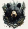 Moohue Cross Stitch Kit - Mountain Animal Bear - 14ct Counted Cross Stitch Patterns Kits - Adults Needlepoint Kits