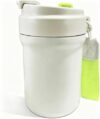 MOOITZ 16.9oz Travel Coffee Mug with Rope Handle, Suitable for Hot & Cold Drinks, Daily Drink Cup for Daily Commute (White)