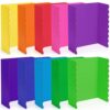 Mooliwe 10 Pack 21" x 14" Rainbow Trifold Poster Board Tri Fold Boards Foldable Corrugated Presentation Display Scalloped Borders for Science Fair Events School Projects Exhibitions