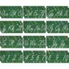Mooliwe 24 Pcs Cursive Alphabet Line for Classroom Wall 11.8"x6.3" Strip Number Border Posters ABC Alphabet Banner and Numbers 0 to 10 Border for Kindergarten Elementary Home(Chalkboard)