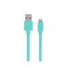 MOOOV 732047 Cable for iPhone and iPad Flat Data and Charge 1 m Turquoise