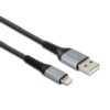 mooov 732112 Lightning Cable USB-A 1m Reinforced Nylon Aramid Fiber Charge 2.4A Transmission 480Mbps MFI Certified Reversible Connector 10 Year Warranty