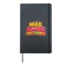 More Loves Please Mas Amor Por Favor Positive Affirmation Hardcover Journal, Black
