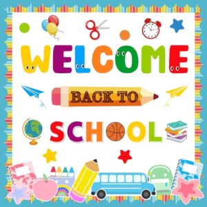 MORENKISS Back to School Classroom Bulletin Board Decoration Set