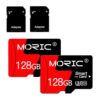 MORIC 2 Pack 128GB Micro SD Card with Adapter High Speed Memory Card,C10 A1 for Camera/Dash Cam/Smartphone/Tablet/Drone