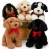 MorisMos 5 Pack Dog Stuffed Animals Bulk, Adopt A Puppy Plush for Kids