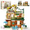 MORKBRIXX City Coffee Shop Lighting Building Set for Adults 14+ 875 PCS