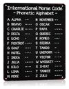 Morse Code Chart Metal Sign International Alphabet Decor 8x12 Inch