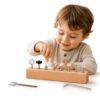 Mosstessori Wooden Nuts and Bolts Toy for Kids Ages 3-5