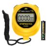 MOSTRUST Digital Simple Stopwatch Timer, Single Lap Countdown Timer with On/Off, AAA Battery (Included) for Kids Students Coaches, Yellow