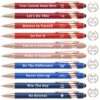 Motifool Bulk Custom Pens Personalized, Engraved with Name & Year, Black Ink Ballpoint with Stylus Tip, Graduation Gift for Grad Party Favors, Senior Gifts, Back-to-school Season, Engraved Both Sides