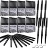 MotiMind 96 Pcs Black Felt Tip Pens 0.7mm Medium Point Pens Bulk, Felt Tip Markers for Journaling, Writing, Note Taking, Planner, Ideal for Office School Art Supplies Gift