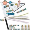 MotiMind First and Last Day of School Flag with 16 Grade Labels Reusable Wooden Flag Sign for Preschool Kindergarten Pre-k College with Ribbons for Back to School Supplies and Photo Props (Notebook)