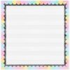 MotiMind Standard Pocket Chart for Classroom 7 Pocket Chart for Teacher Lesson Home School Supplies 28''x28'' Aid Fits Standard 3'' Sentence Strip Word Card Word Wall(Macaron Notebook)