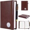 Motipuns Single Aa Book Cover Paperback Protector Medallion Holder Leather Gift for Women Men(Brown)