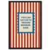 Motivational Quote Poster Canvas Print Art Trendy Funky Wall Art Painting Pictures Wall Decor Exquisite Art Print for Bedroom Living Room Home Decor (Framed,12X18inch)